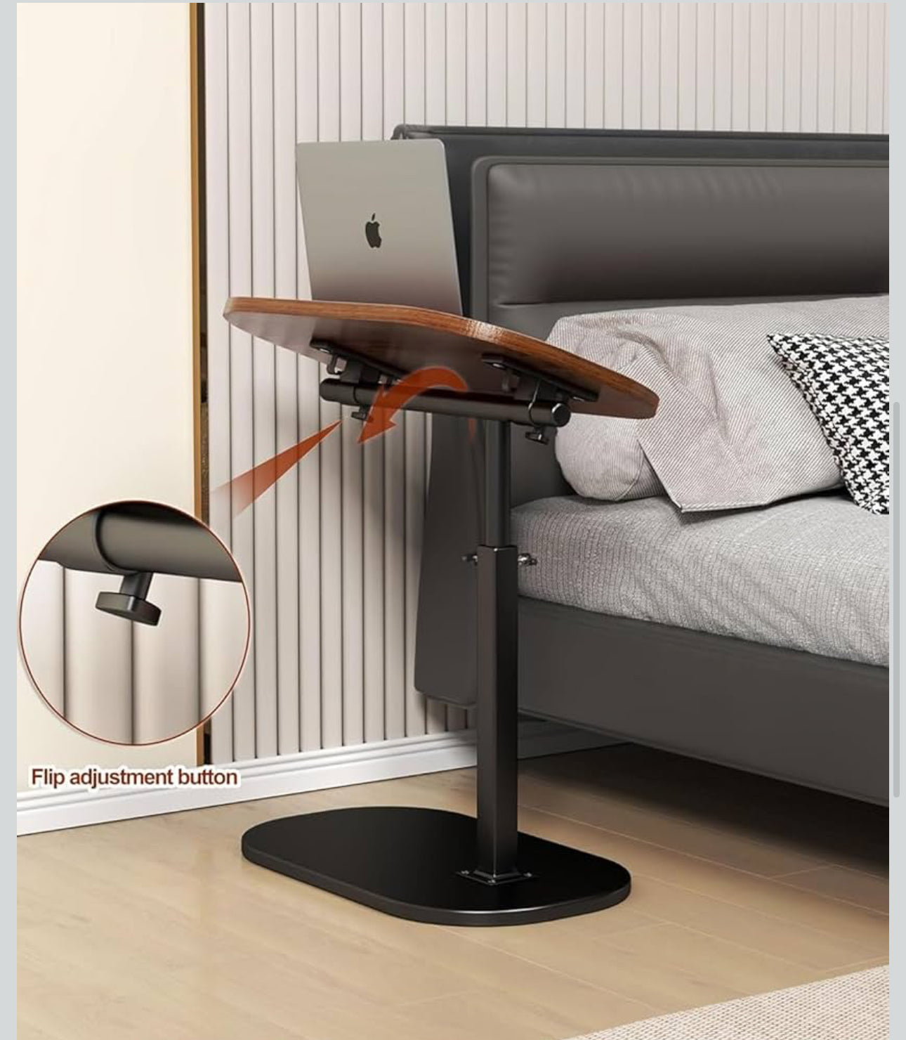 MFurn Contemporary C-Style Adjustable Table – Multi-Functional Laptop & Side Table (Various Colours)