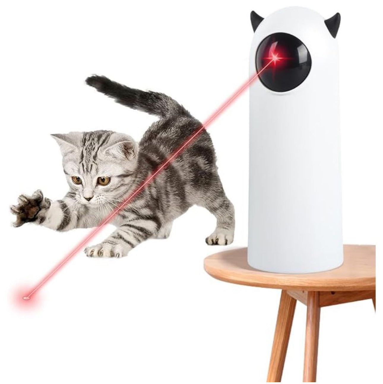 MTech Automatic Cat Laser Toy – Interactive USB & Battery Powered Pet Laser With 3 Modes, Auto Timer, 360° Rotation