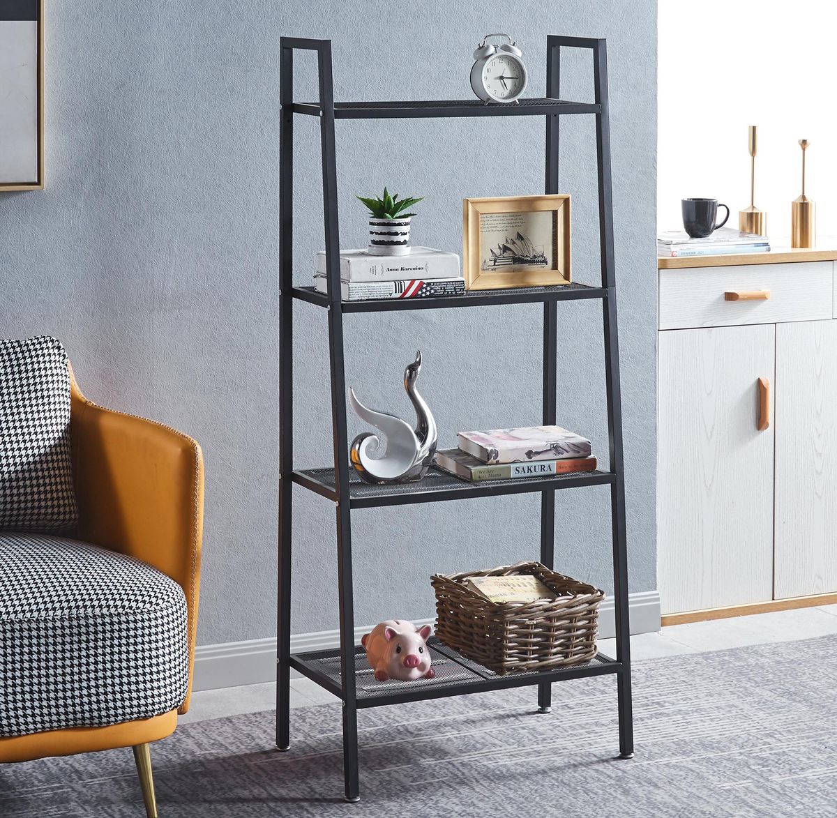 MHome Ladder Open Bookshelf-Various Sizes