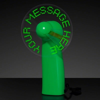 Pre-Programmed Mini Fan with LED Message Fan.