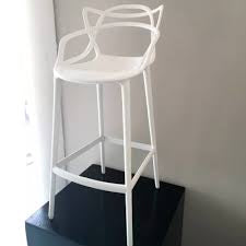 MFurn Modern Designer Bar Stool - Sleek Polypropylene Frame - Contemporary Bar Seating