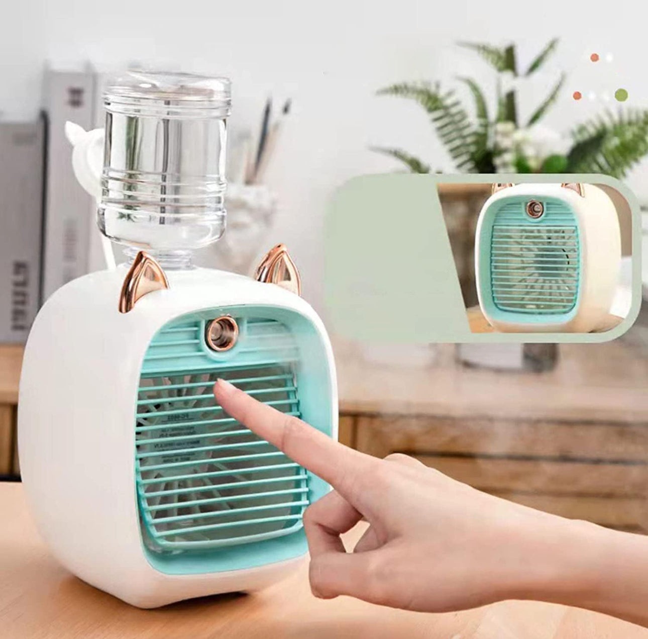 Mini Portable AC Unit with Water Bottle, Hot Summer Mini