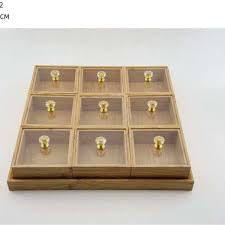 MHome Wooden Snack Storage