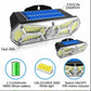 MTech Rechargeable Waterproof Solar Powered Wall 126COB Light With Smart Sensor Motion 2pc Pack