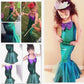 Kid Ariel Child Little Mermaid Set Girl Princess Dress Party Halloween Costume