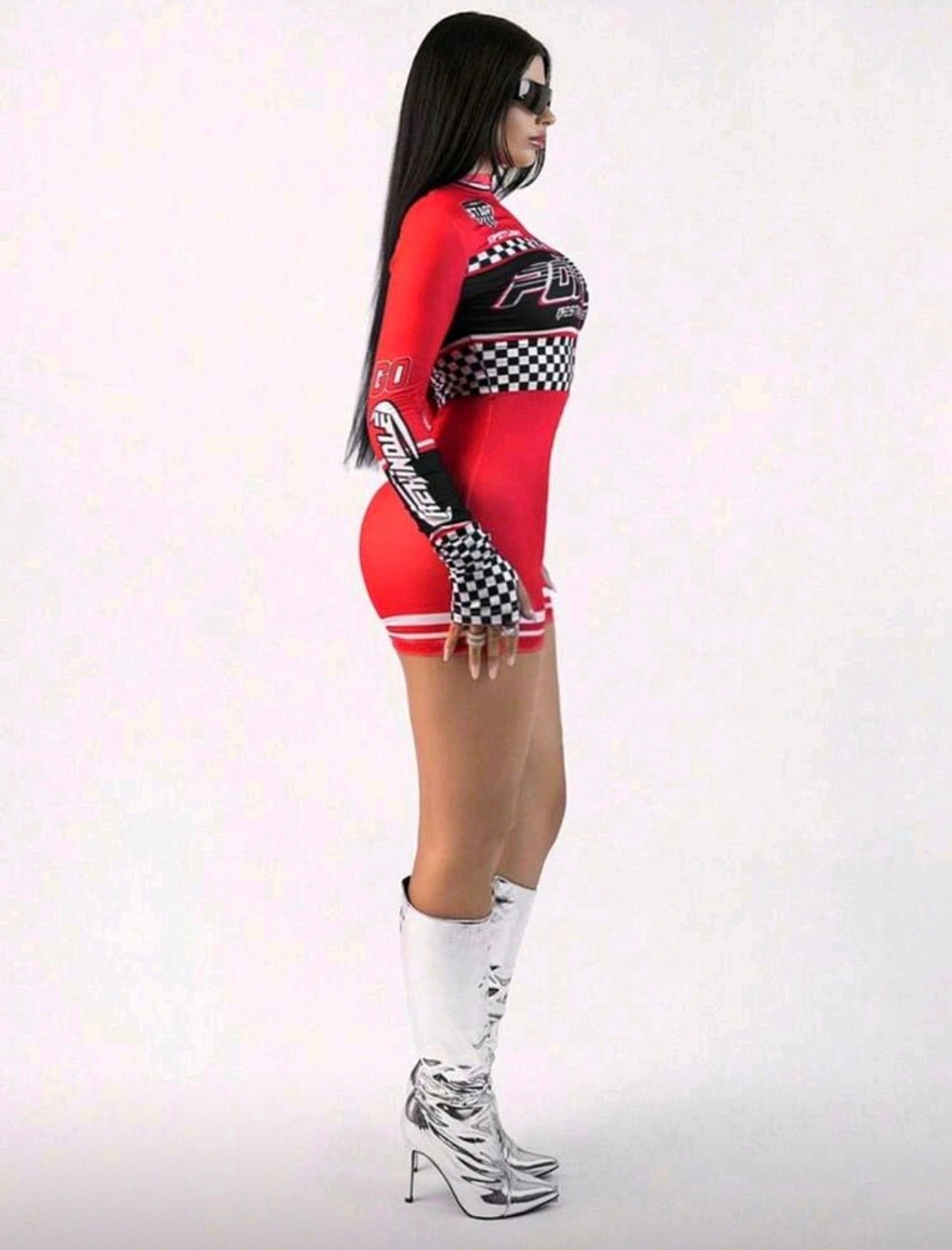 Ladies Sexy Speed Racer Style Bodysuit-Various Colours