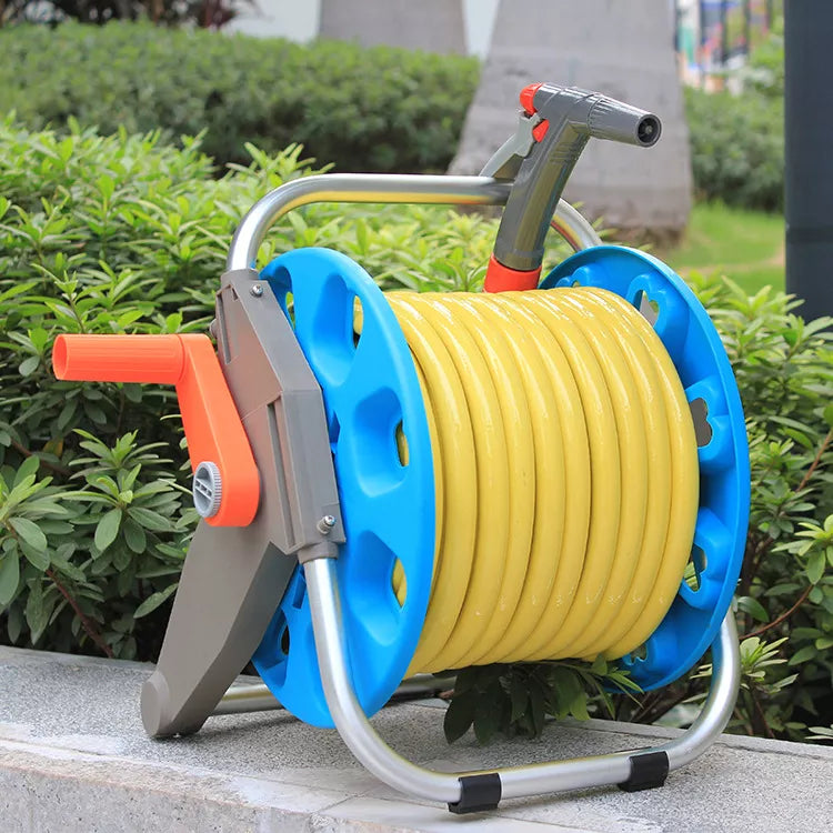 MHome Retractable Garden Sprinkler Garden Water Hose Pipe Reel Plastic Cart- 20M & 30M Options