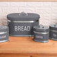 MHome 4pc Vintage-Inspired Kitchen Storage & BreadBin Set-Various Options
