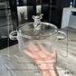 MHome Bear Lid Borosilicate Transparent Nonstick Glass Cooking Pot | Cookware