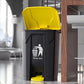 MHome Garbage Cans for Kitchen Plastic Rectangular Trash/Garbage Can with Lid 20L