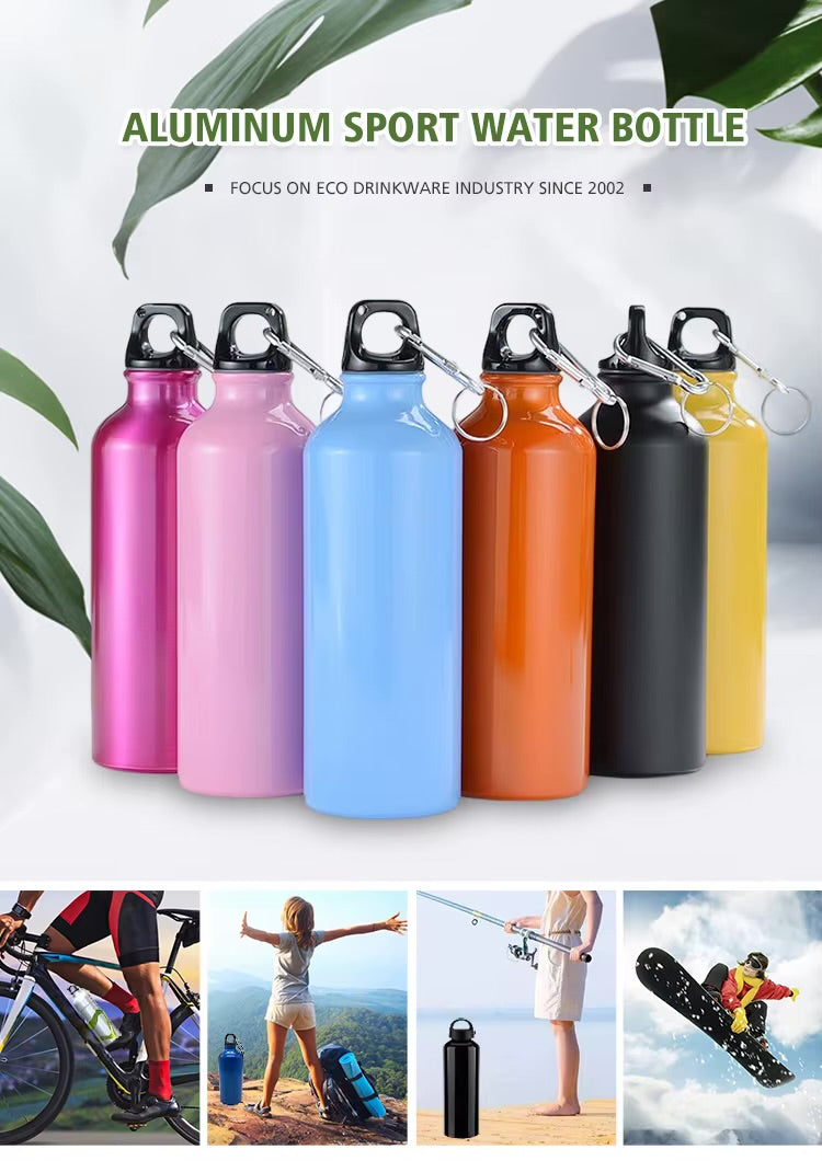 MHome Outdoor Sports Aluminum  Cycling/Hiking Water Bottle 400ml-Various Colours