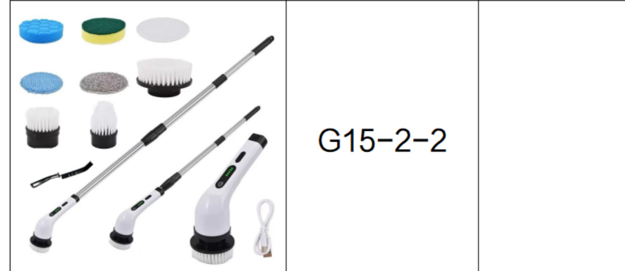 MHome 8 IN1 Electric Brush Spin Scrubber Cordless Rechargeable Handheld