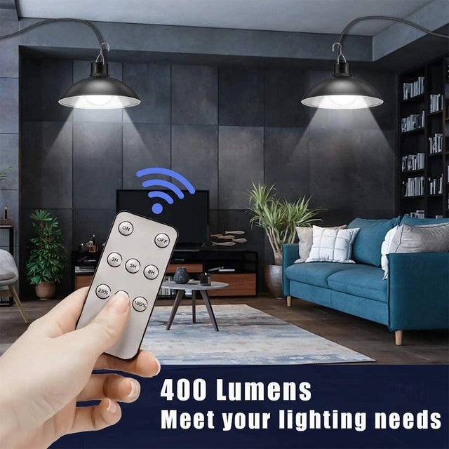 Solar LED Pendant Lamp Set 2pc