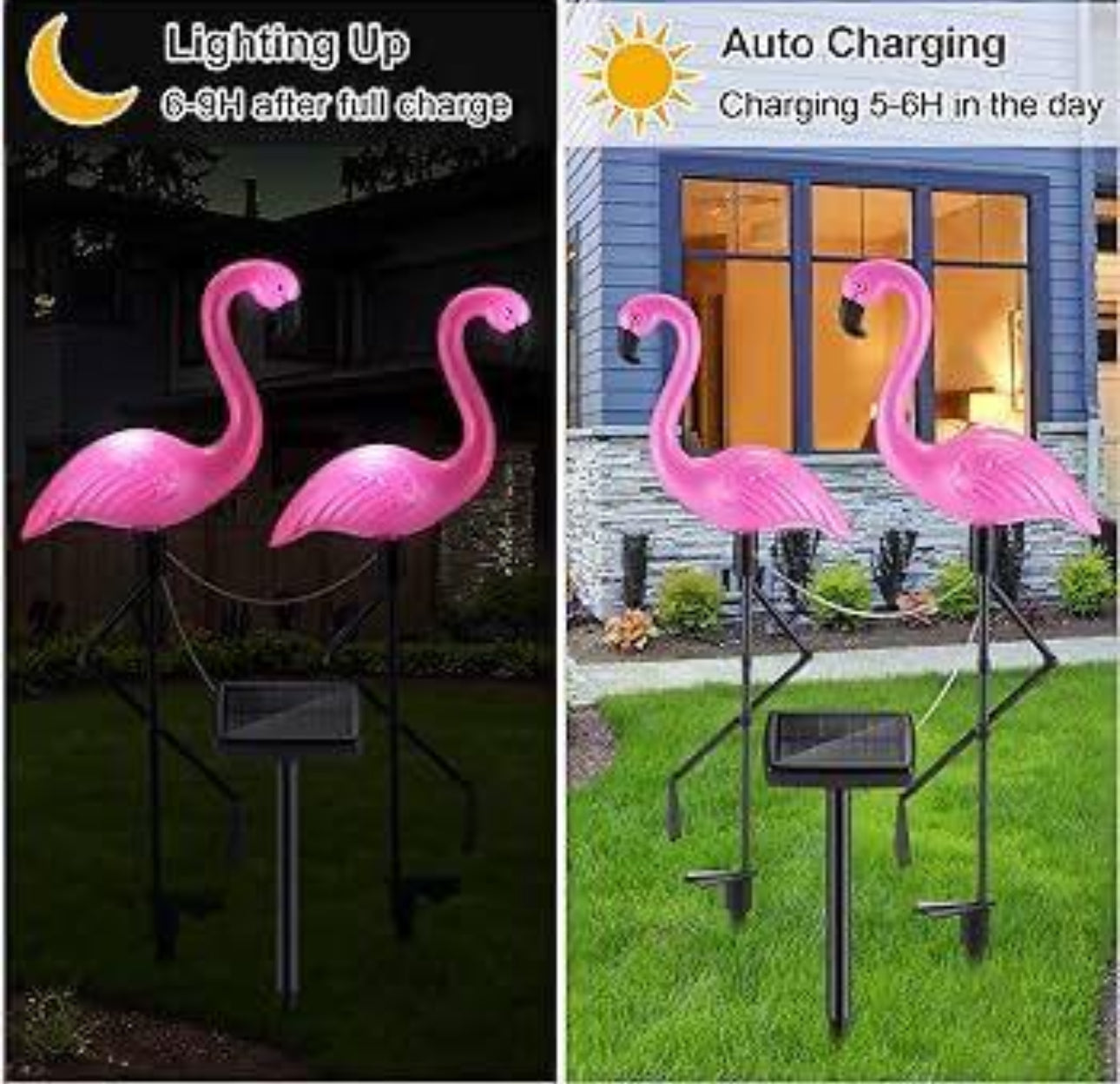 Flamingo Statue Solar Garden Light