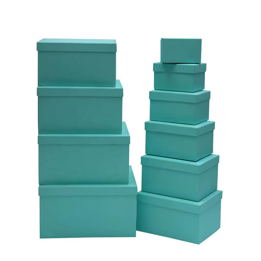 MHome Rectangular Gift Box Set 10pc - Various Colours