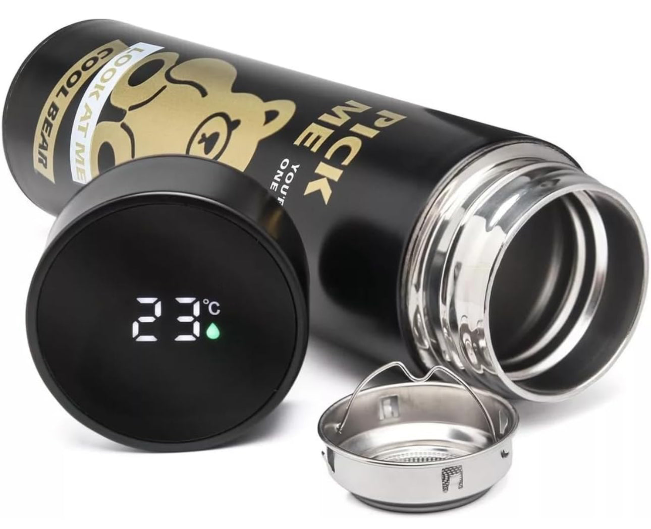 Smart Vacuum Insulated Temperature Thermos Water Bottle with LED Temperature Display | Double Insulation | 500 Ml| Hot and Cold for 12Hr