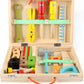 34 Pcs Wooden Tool Kit for Kids | Pretend Play Construction Toy Set | Montessori Educational Building Toy Set