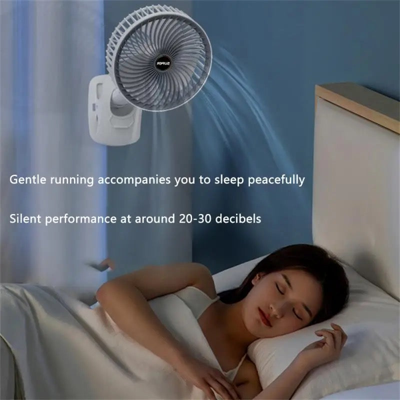 Desktop Fan - Usb Charging Usb Charging Clip Three Speed Regulation Wall Mounted Fan Small Appliance Small Fan Rotatable Recommended 5v 2a