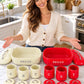MHome 4-Piece Vintage Style Bread Bin And Canister Set-Various Colours