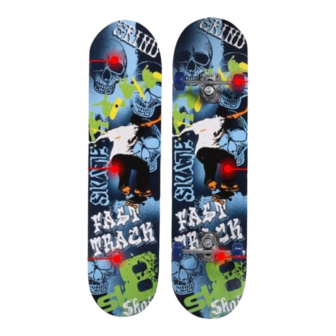 Kids Fast Track Portable Skateboard, Wheels Skate Boards,for Kids (4-8 Years)