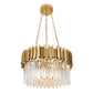 Modern Gold/Crystal Chandelier