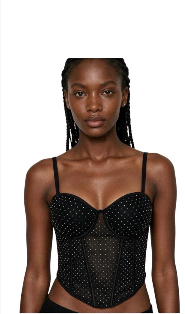 Ladies Sweetheart Neck Crop Tube Top Corset-Various Colours