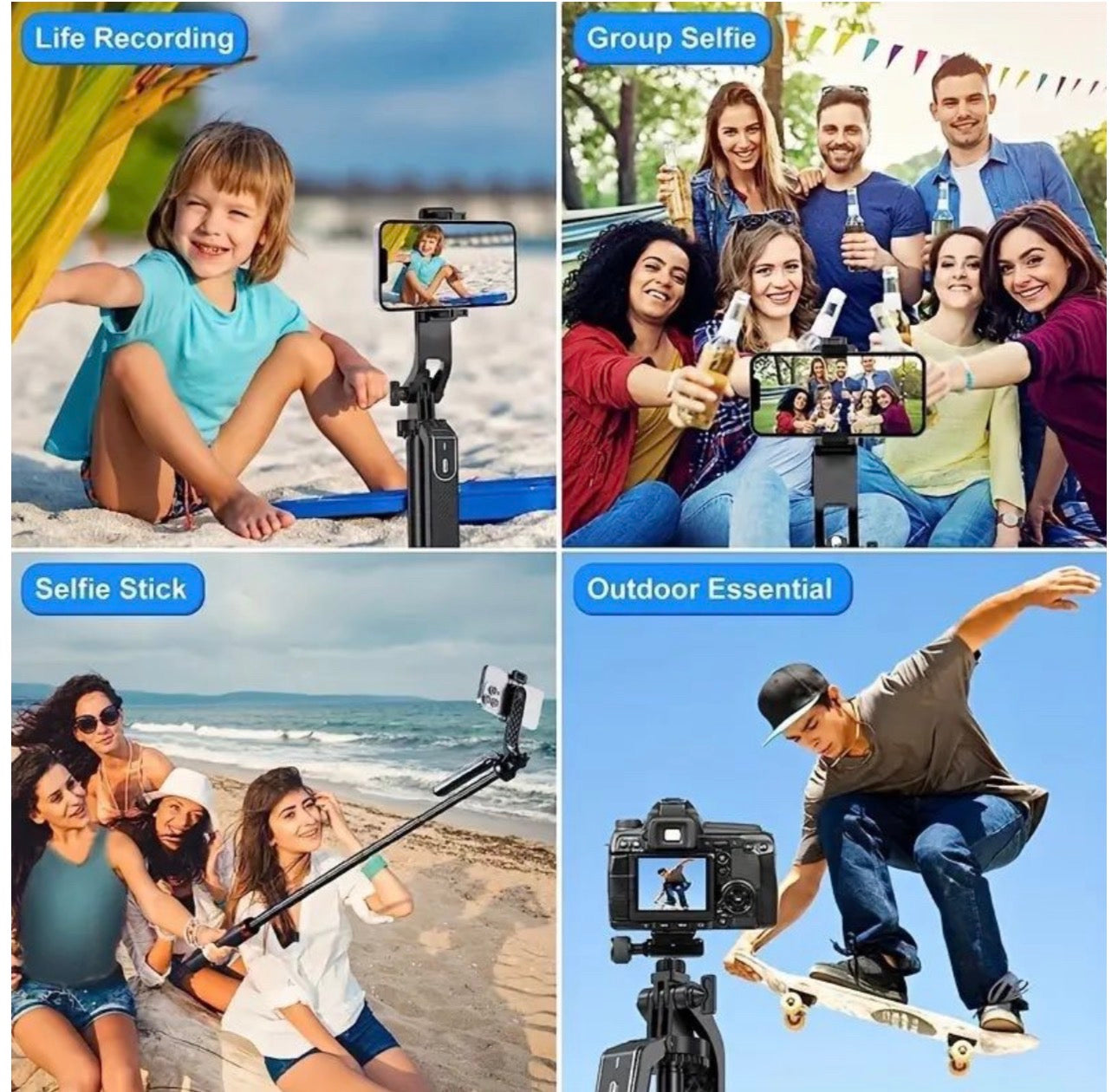 Mtech Zety Long Selfie Stick Bluetooth