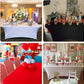 Rectangle Table Tablecloth Wrinkle Resistant Table Cover Stretchable Patio Tablecloths for Wedding Party Banquet