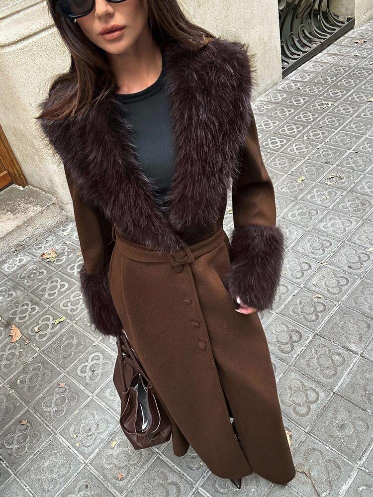 Ladies Faux Fur Coats-Various Colours