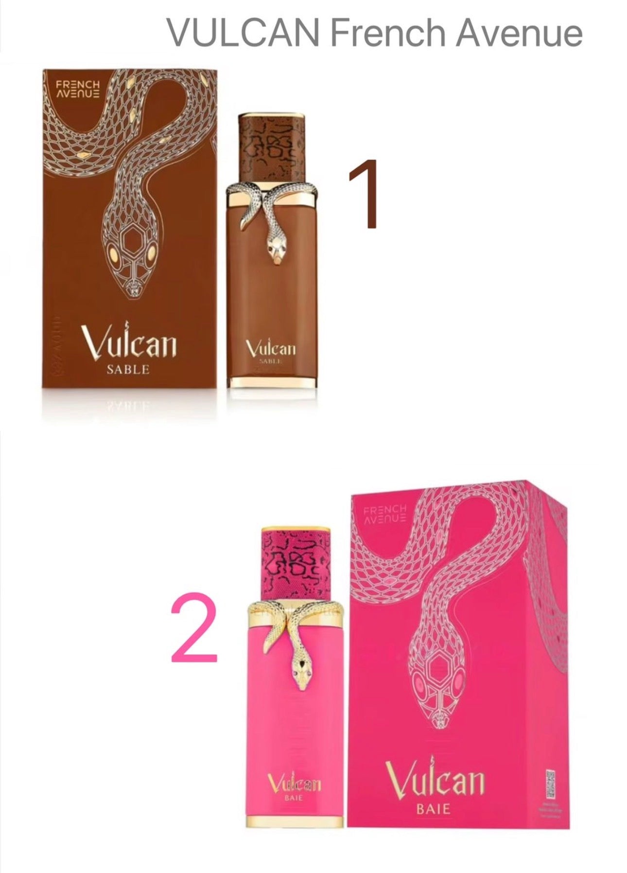 GENERIC  FRENCH Avenue Vulcan Baie & Vulcan Sable EAU DE PARFUM For Men & Women 100ml -