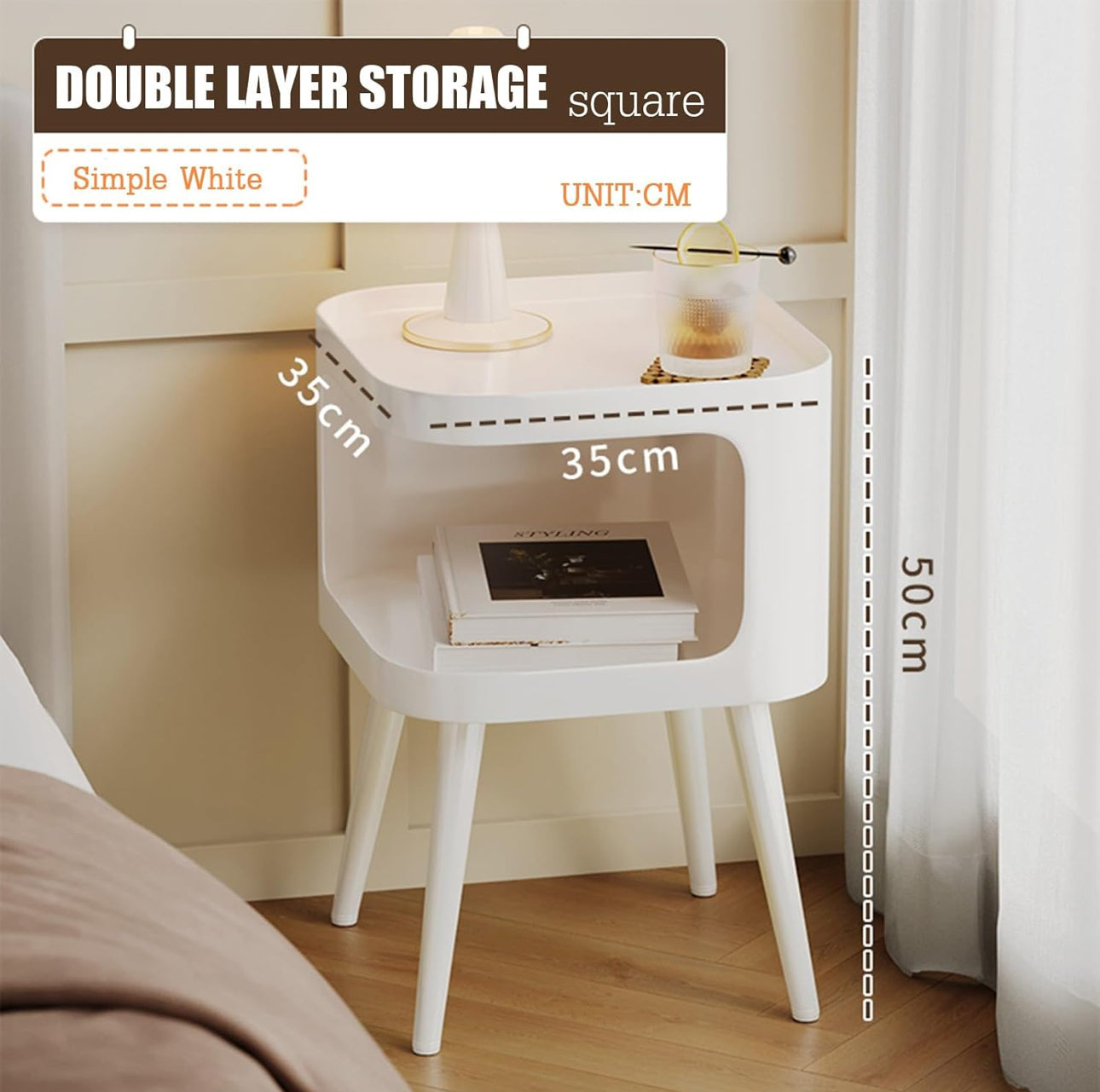 MFurn Modern Bedside Table – Small Coffee Table & Night Stand