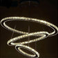 Crystal Chandelier Light Three Rings