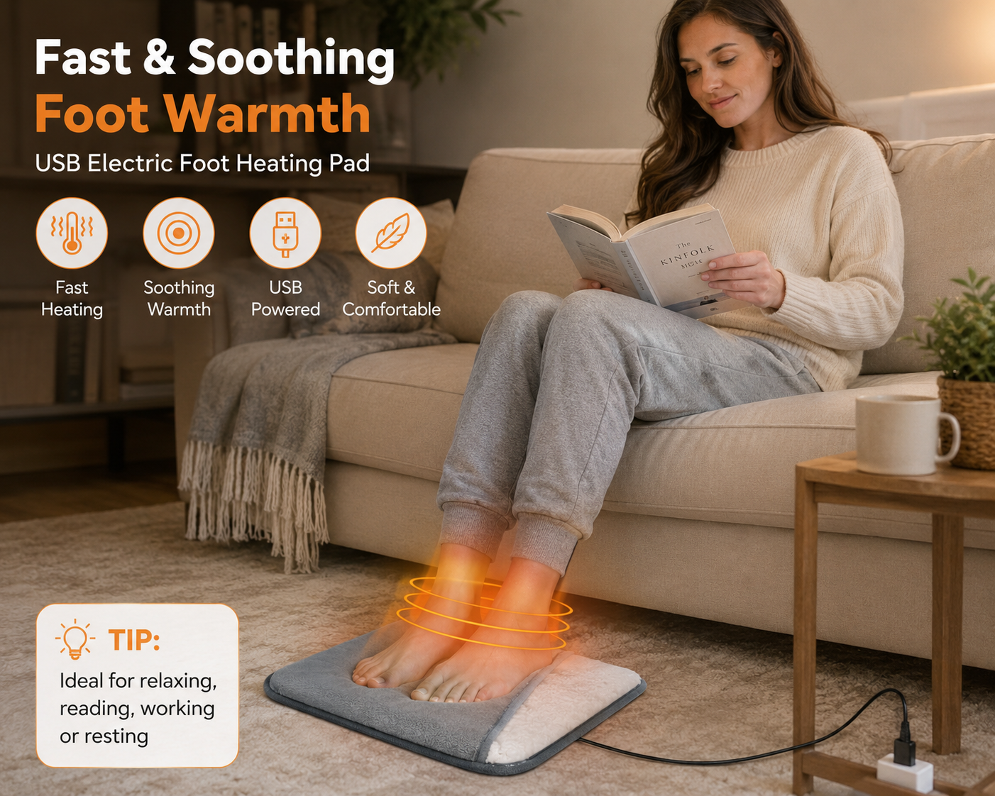 MHome Electric USB Feet Warmer