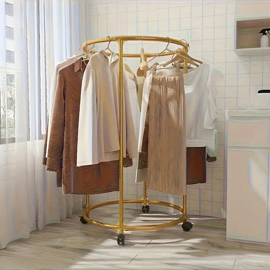 MHome Steel Clothes Airer Shape Free Standing Laundry Drying Rack Multifunctional Folding Clothes Dryer