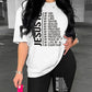 Christian Shirts for Women Dressy Casual Round Neck Jesus Print Bible Verse Christian Tops Casual Comfy Tops Shirts Inc Pants 2pc