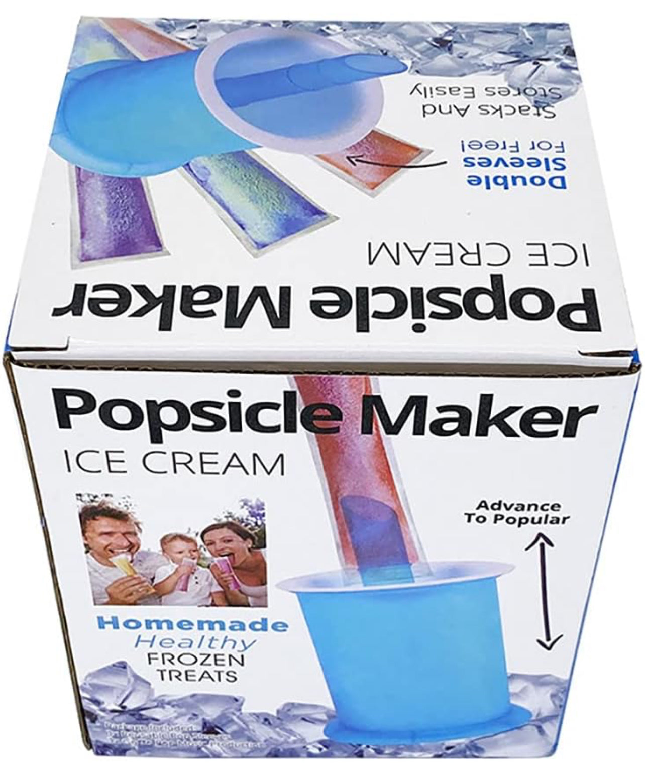 DIY Ice Popsicle Maker Ice Cream Molds Bags Reusable Easy Release Freezer Pops Maker
