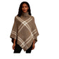 Ladies Geometric Knitted Poncho