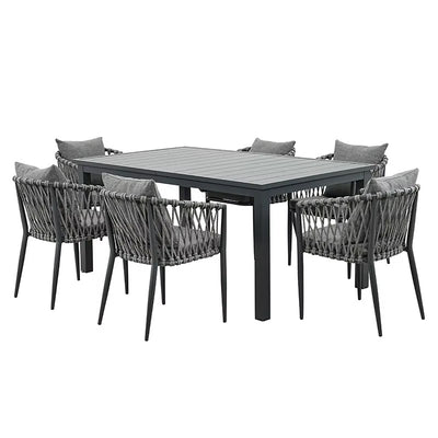 MFURN Nicola Modern Outdoor Dining Set 7pc