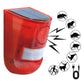MHome Solar-Powered Security Alarm with 129Db Siren 6 LED Flashing Warning 400Mah Rechargeable Lithium