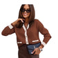 Ladies V-Neck Knitted Cardigan-Various Colours