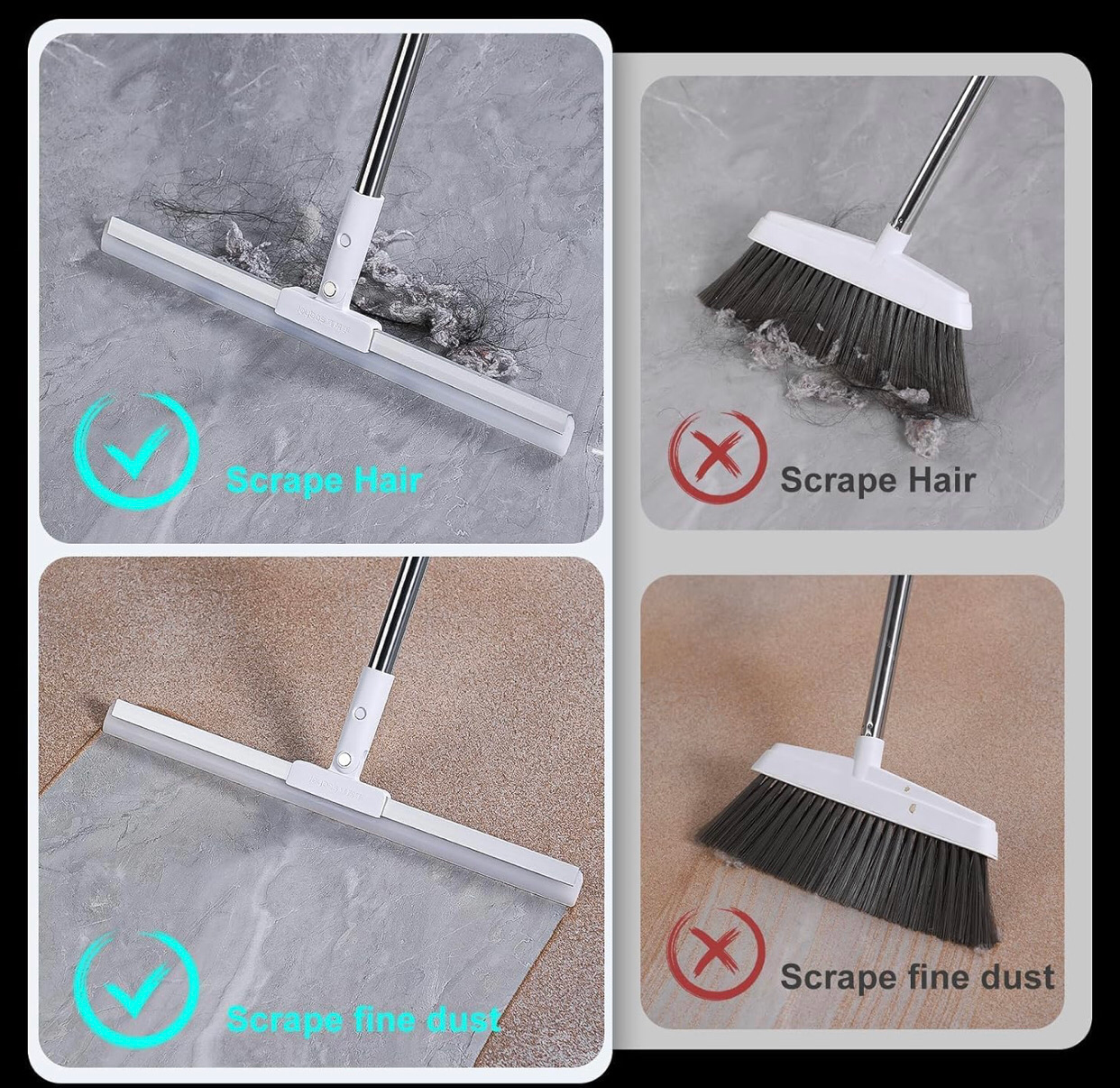MHome Long Handle Adjustable Mop