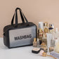 Toiletry Bag Frosted 3pc With Handle - Various Colours