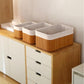 MHome  3-Piece Bamboo Basket - Bathroom and Kitchen Organizer, Wicker Organizer Set