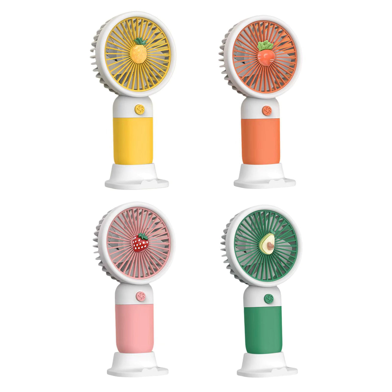 MTech Portable Handheld Fan – Strong Wind, Noiseless, Rechargeable Mini Fan With Base
