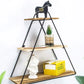 MHome Decorative Triangular Shelf with 3 Levels in Iron and Wood
