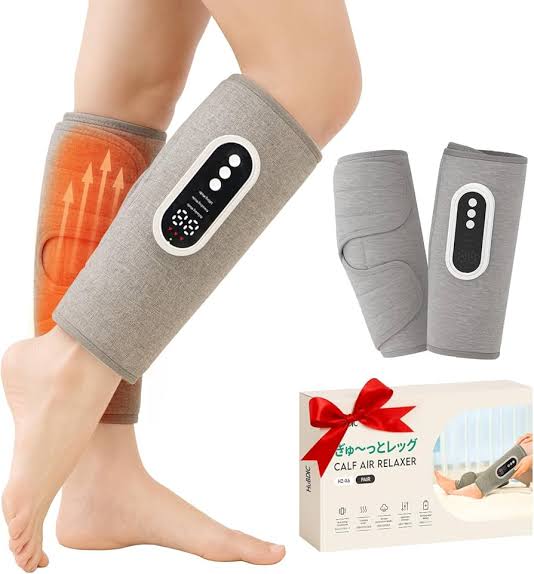 MCare Calf Compression Massager Heat Function, 3 Modes, 3 Intensity Levels, 3 Temperature Adjustment, Type-C Rechargeable
