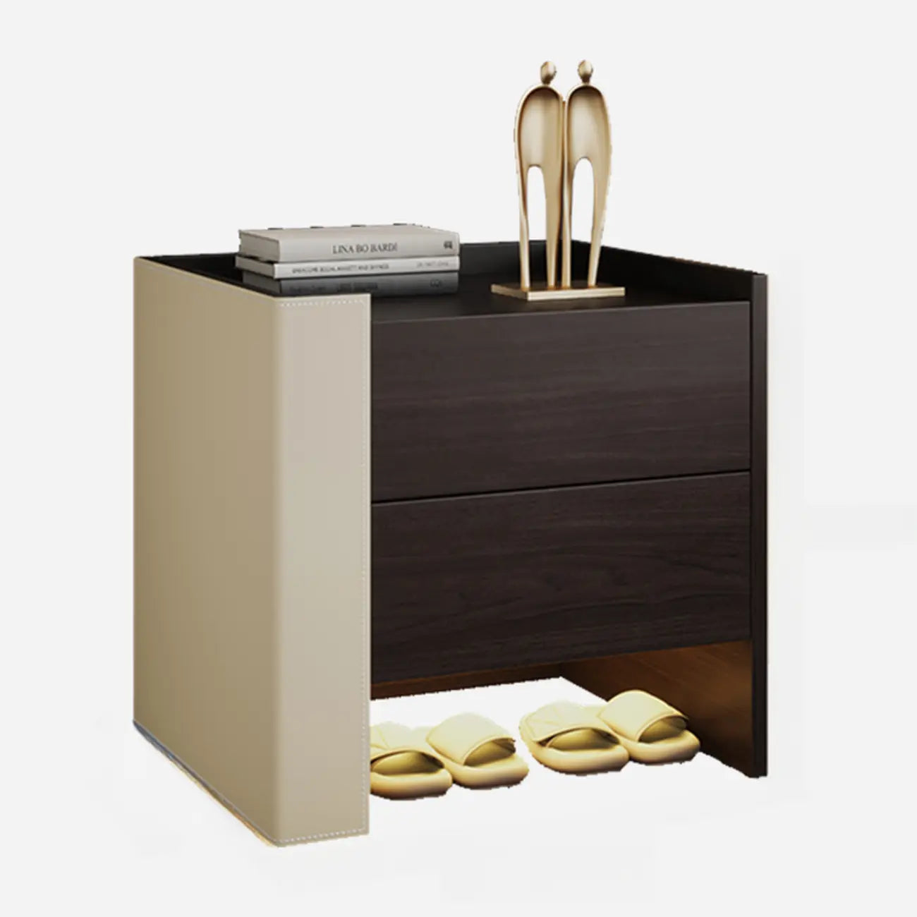 MFurn Nordic Floating Storage Nightstand with Drawer & Light