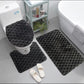Bathroom Mat Set 3pc - Various Colours