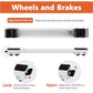 MHome Appliance Rollers - Adjustable & Expandable Washing Machine Base - Steel Furniture Mover with Locking Brakes - Universal Mobile Roller Trolley for Fridge, Washer.