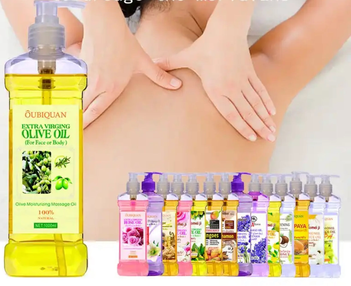 Facial Body Massage Essential Oil Moisturizing Vegetable Oil Open Back Scraping Massage Essential Oil -500ml
